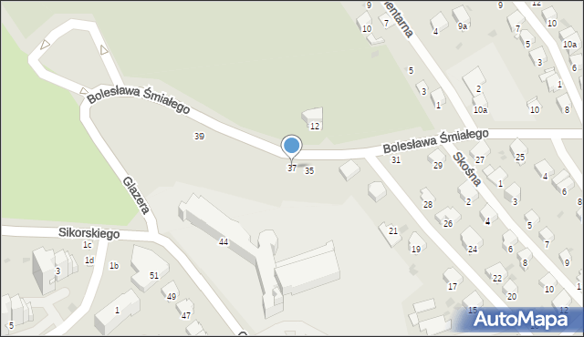 Przemyśl, Bolesława Śmiałego, 37, mapa Przemyśla