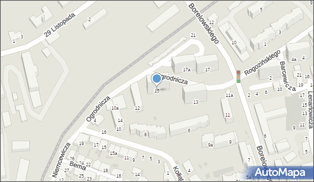 Przemyśl, Borelowskiego Marcina, płk., 15, mapa Przemyśla