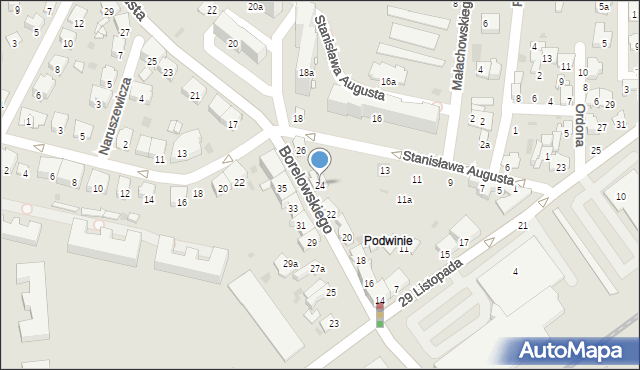 Przemyśl, Borelowskiego Marcina, płk., 24, mapa Przemyśla