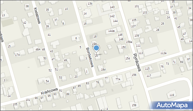 Przeźmierowo, Borówkowa, 20, mapa Przeźmierowo