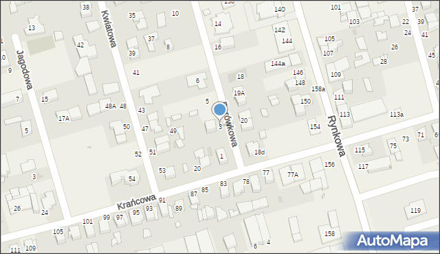 Przeźmierowo, Borówkowa, 3, mapa Przeźmierowo