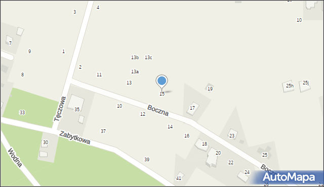 Przyłęki, Boczna, 15, mapa Przyłęki