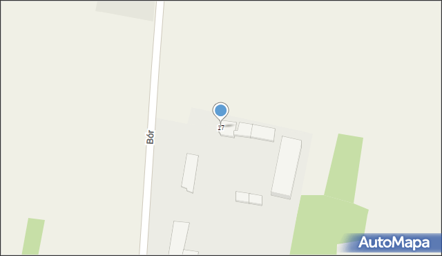 Przystajń, Bór, 17, mapa Przystajń