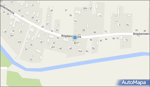 Puchaczów, Bogdanowicza Kazimierza, 50, mapa Puchaczów