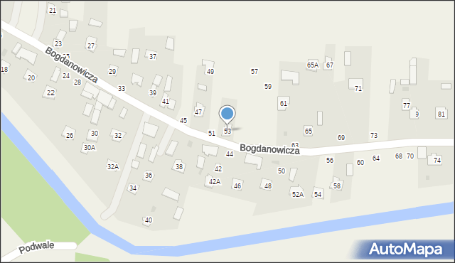 Puchaczów, Bogdanowicza Kazimierza, 53, mapa Puchaczów