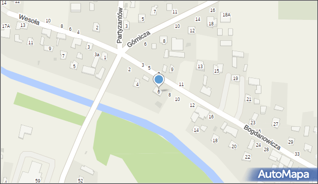 Puchaczów, Bogdanowicza Kazimierza, 6, mapa Puchaczów