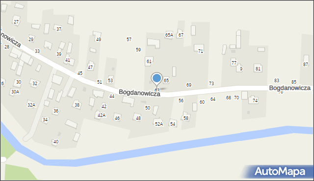 Puchaczów, Bogdanowicza Kazimierza, 63, mapa Puchaczów