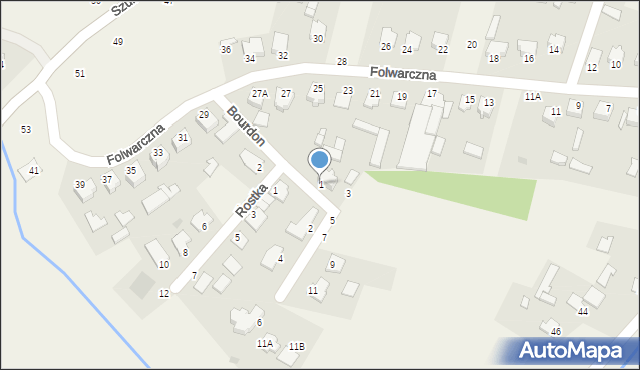Pysznica, Bourdon Marii, 1, mapa Pysznica