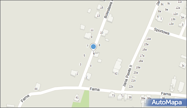 Pyzdry, Bolesława Pobożnego, 6, mapa Pyzdry