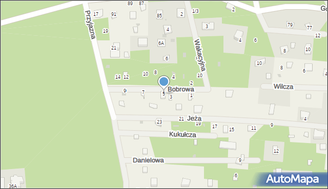 Rąbień AB, Bobrowa, 5, mapa Rąbień AB