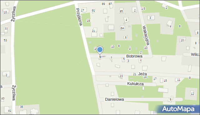 Rąbień AB, Bobrowa, 9, mapa Rąbień AB