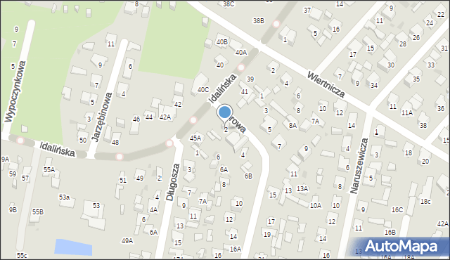 Radom, Borowa, 2, mapa Radomia