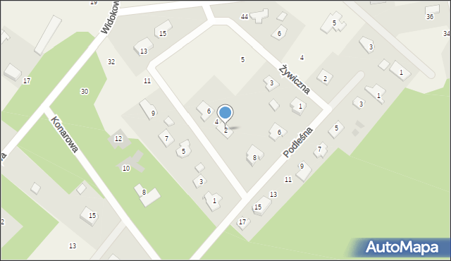 Radonie, Borowikowa, 2, mapa Radonie