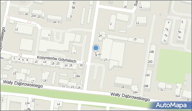 Rawicz, Bohaterów Westerplatte, 9, mapa Rawicz