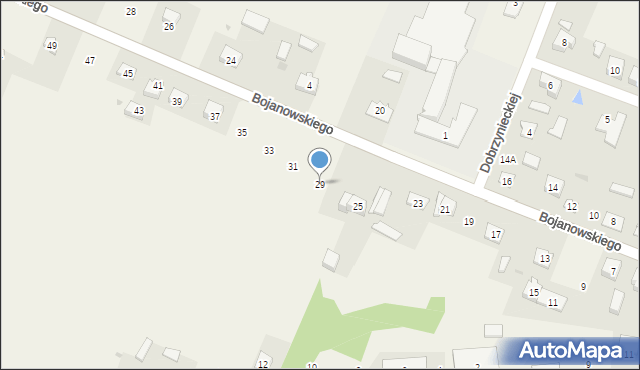 Regimin, Bojanowskiego Michała, 29, mapa Regimin