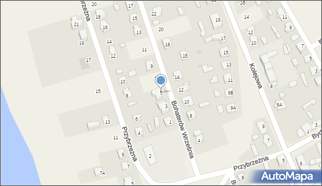 Rogowo, Bohaterów Września, 5, mapa Rogowo