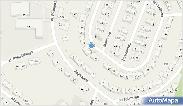 Rotmanka, Borówkowa, 67A, mapa Rotmanka