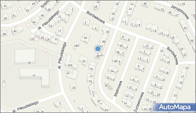 Rotmanka, Borówkowa, 83, mapa Rotmanka