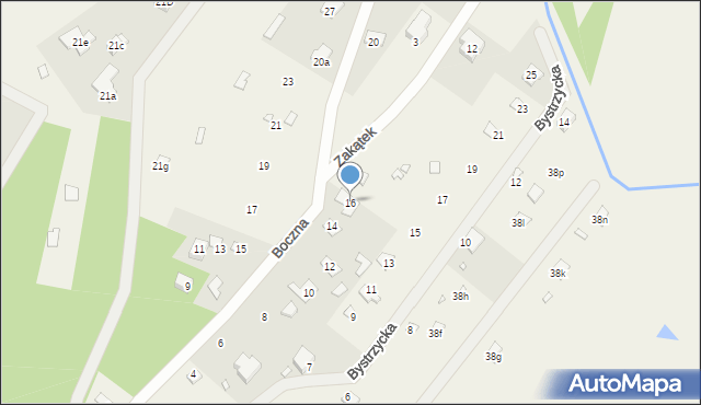 Ruda, Boczna, 16, mapa Ruda
