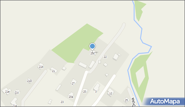 Ruda, Boczna, 20c, mapa Ruda