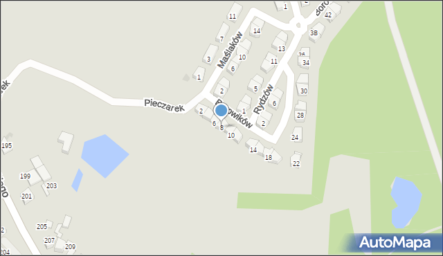 Ruda Śląska, Borowików, 8, mapa Rudy Śląskiej