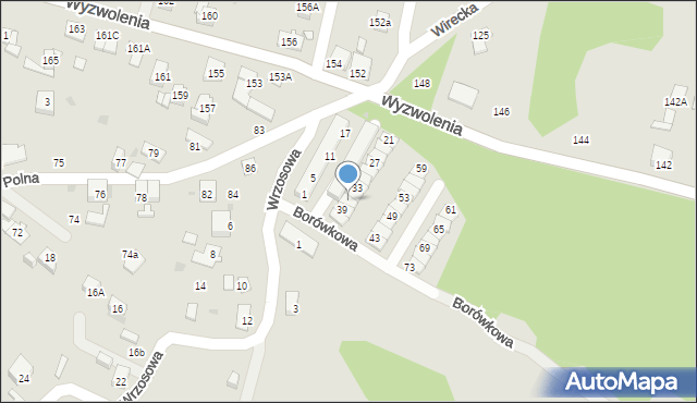 Ruda Śląska, Borówkowa, 37, mapa Rudy Śląskiej