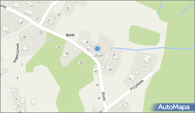 Rudno, Borki, 27, mapa Rudno