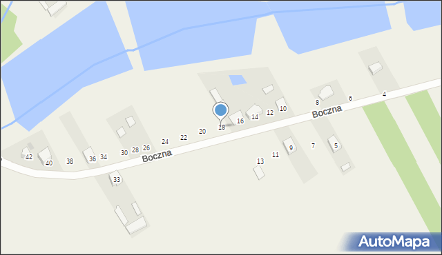 Rudzienko, Boczna, 18, mapa Rudzienko