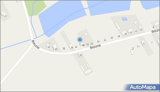 Rudzienko, Boczna, 32, mapa Rudzienko