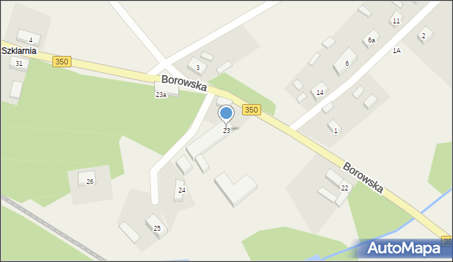 Ruszów, Borowska, 23, mapa Ruszów