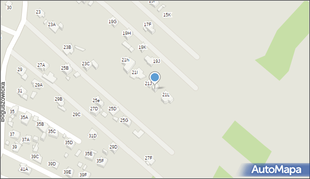 Rybnik, Boguszowicka, 21K, mapa Rybnika