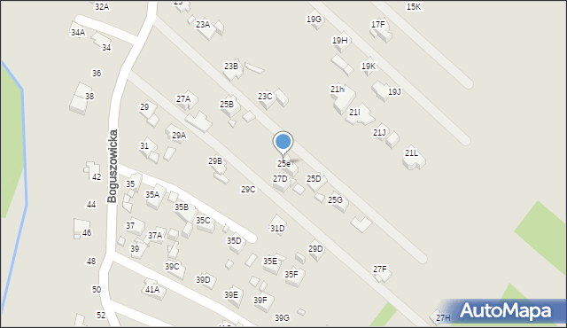 Rybnik, Boguszowicka, 25e, mapa Rybnika
