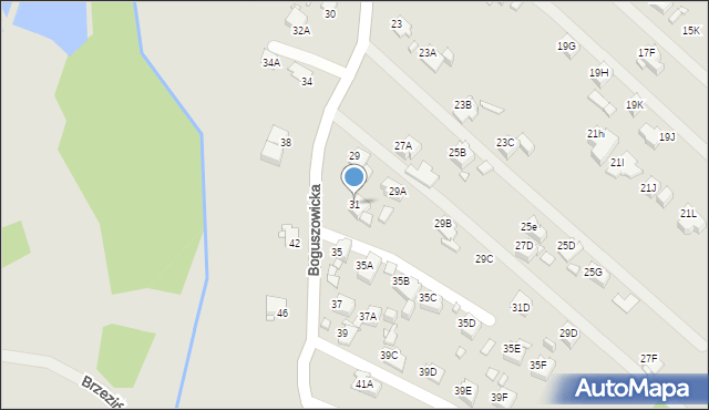 Rybnik, Boguszowicka, 31, mapa Rybnika