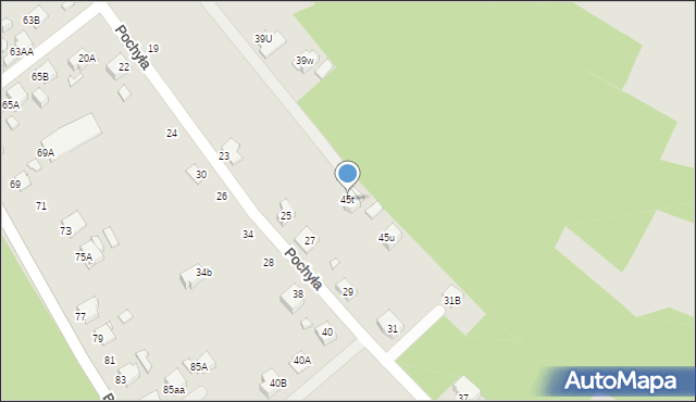 Rybnik, Boguszowicka, 45t, mapa Rybnika