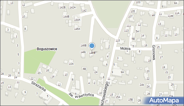 Rybnik, Boguszowicka, 148B, mapa Rybnika