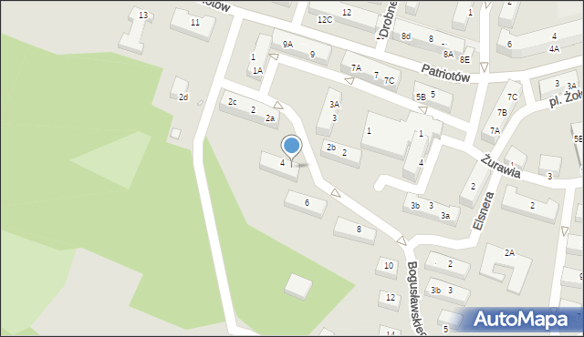 Rybnik, Bogusławskiego Wojciecha, 4a, mapa Rybnika