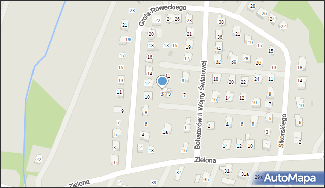 Rymanów, Bohaterów II Wojny Światowej, 3, mapa Rymanów