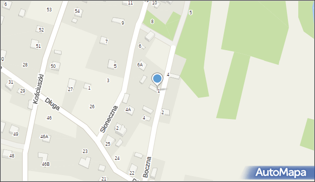 Rytwiany, Boczna, 3, mapa Rytwiany