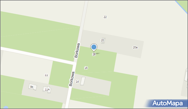 Rzakta, Borkowa, 18, mapa Rzakta