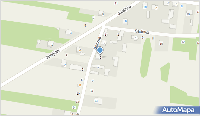 Rzędkowice, Boczna, 5, mapa Rzędkowice