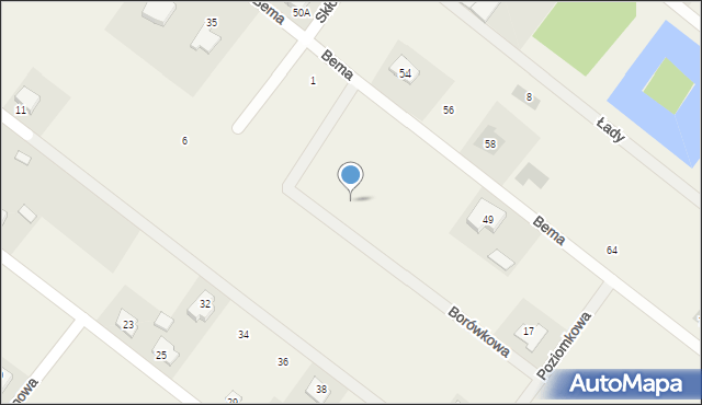 Rzekuń, Borówkowa, 5, mapa Rzekuń