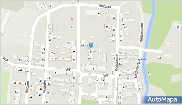 Rzepin, Bohaterów Westerplatte, 34, mapa Rzepin