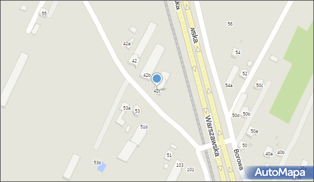 Rzeszów, Borowa, 42c, mapa Rzeszów