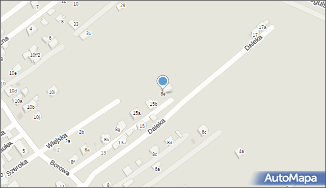 Rzeszów, Borowa, 8e, mapa Rzeszów