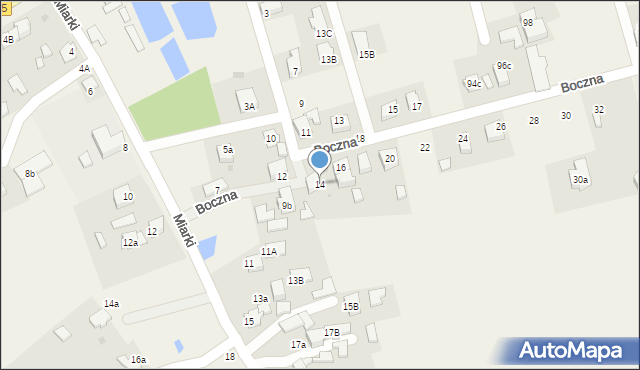 Rzuchów, Boczna, 14, mapa Rzuchów