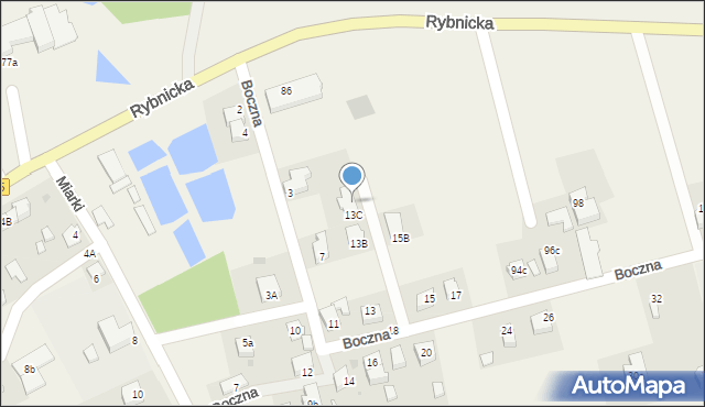 Rzuchów, Boczna, 5, mapa Rzuchów