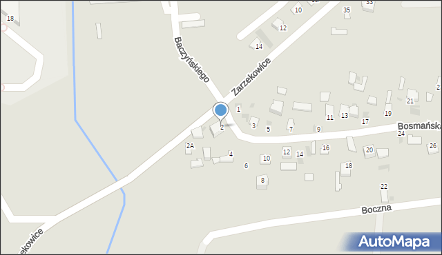 Sandomierz, Bosmańska, 2, mapa Sandomierza