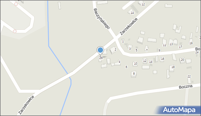 Sandomierz, Bosmańska, 2A, mapa Sandomierza