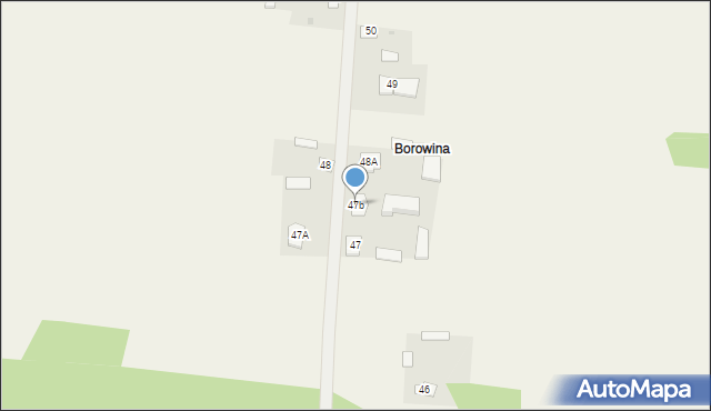 Sarnów, Borowina (Sarnów), 47b, mapa Sarnów