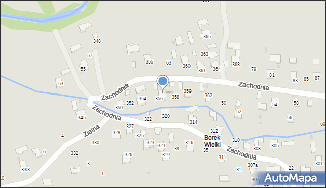 Sędziszów Małopolski, Borek Wielki, 358a, mapa Sędziszów Małopolski